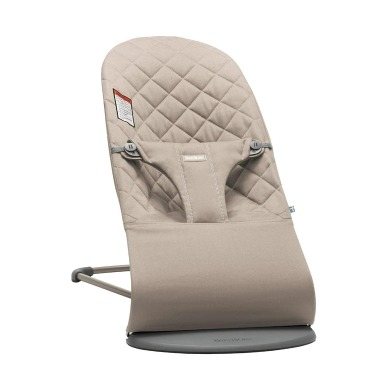 BabyBjorn Bouncer Bliss, Sand Gray, Cotton