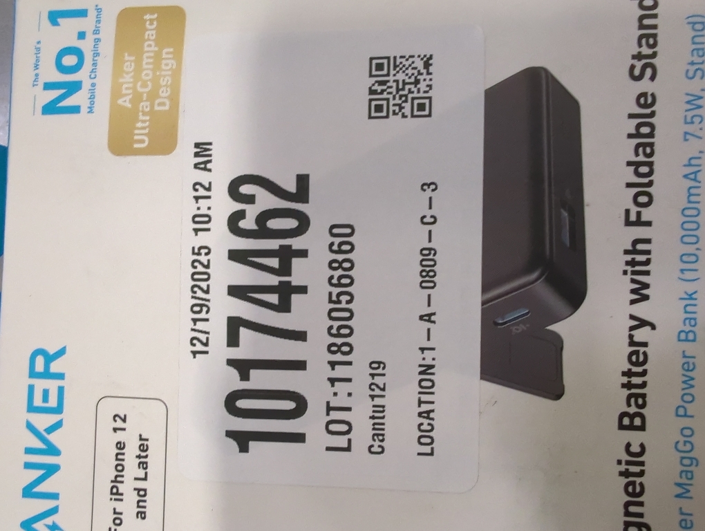 Anker MagGo 10000mAh Power Bank with Kickstand - Black