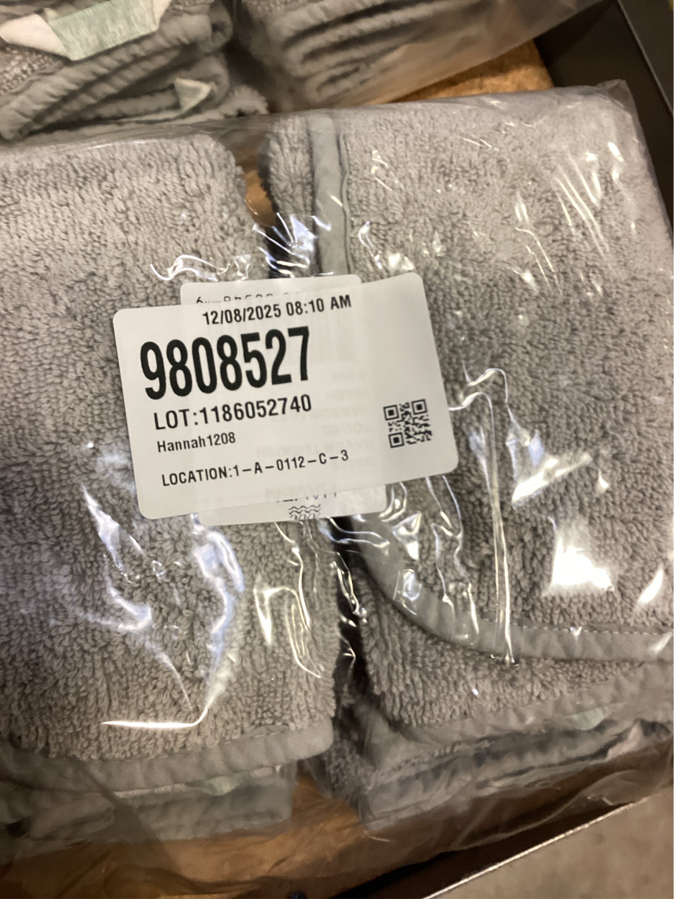 Haven Turkish Cotton Washcloth in Harbor Mist Grey 6 Pack