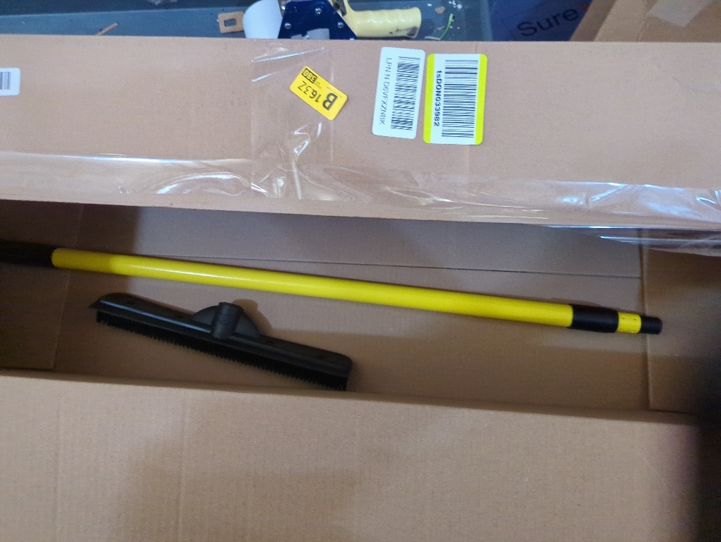 FURemover Pet Hair Removal Rubber Broom, Telescopic Handle