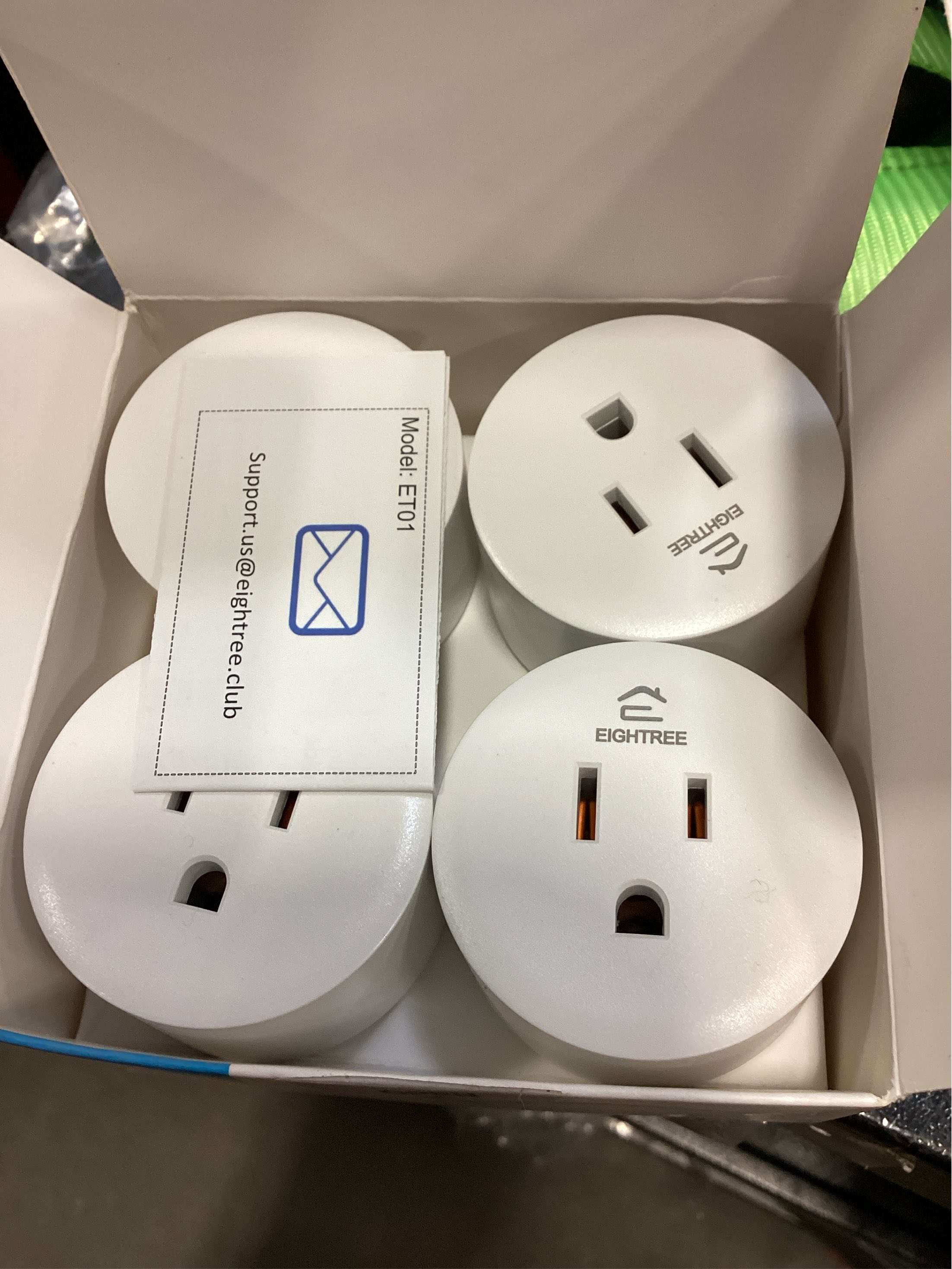 EIGHTREE Smart Plug, Smart Home WiFi Outlet Works with Alexa & Google Home, Smart Socket with Remote Control & Timer Function, 2.4GHz WiFi Only, 4 Packs