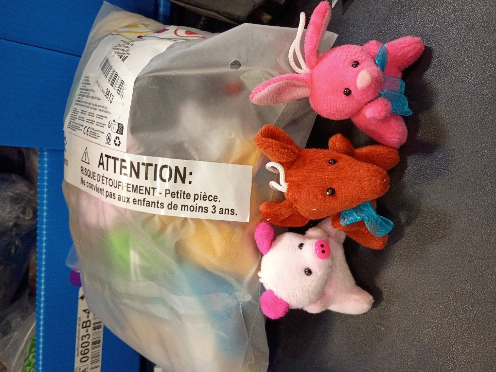 JOYIN 36 Pack Mini Animal Plush Toy Assortment (36 Units 3 Each),Bulk Stuffed Animals Party Favors for Kids, Small Animals Plush Keychain Decoration, Carnival Prizes, Easter Treasure Box Toys