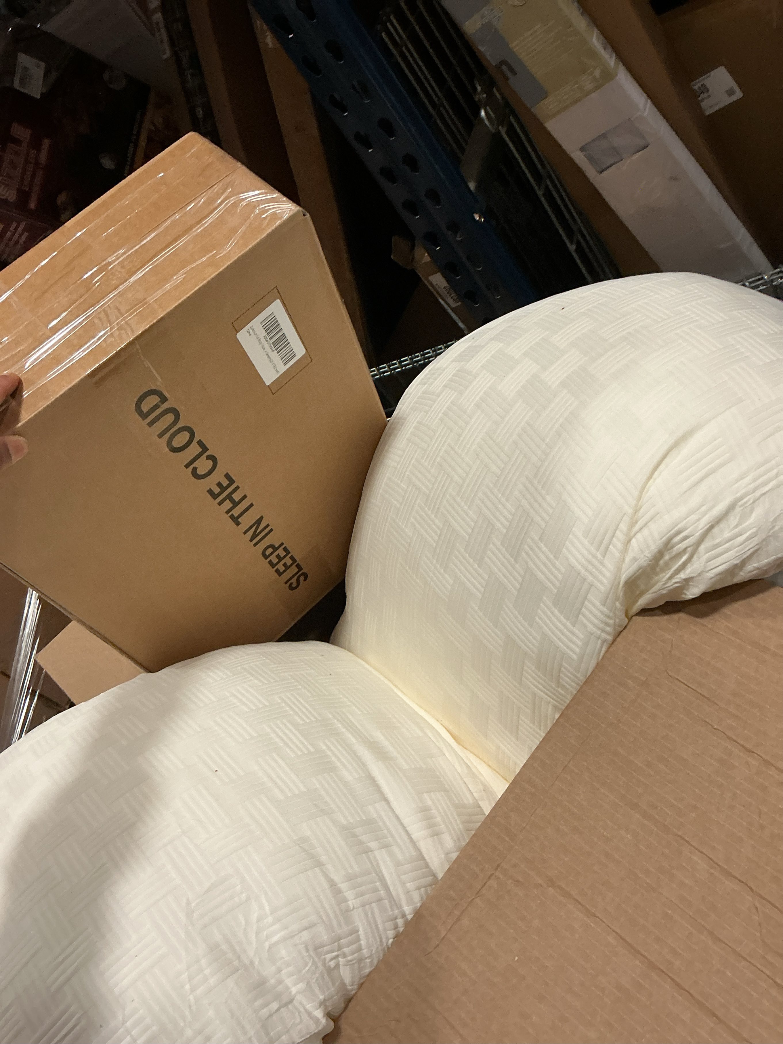 Oubonun Full Body Pillow for Adults, Soft and Fluffy Large Body Pillow for Sleeping, Premium Long Bed Pillow for Side Sleepers(21 X 54,Cream)