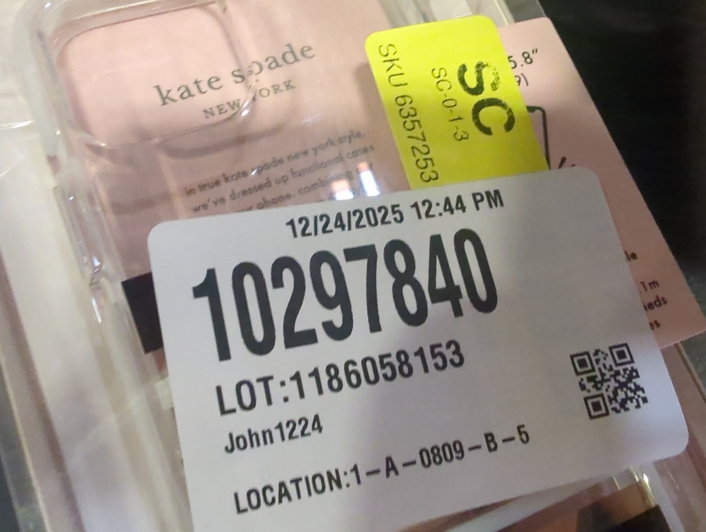 kate spade new york Defensive Hardshell Case (1-PC Comold) for iPhone 11 Pro, Park Stripe Gold Foil/Black/Cream/Cream Bumper/Clear