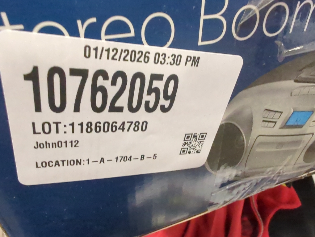 Insignia AM/FM Radio Portable CD Boombox with Bluetooth