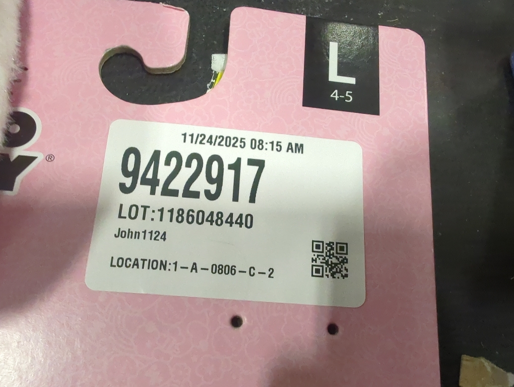 Size L 4-5 Officially Licensed Hello Kitty House Slippers | Hello Kitty Cozy Soft