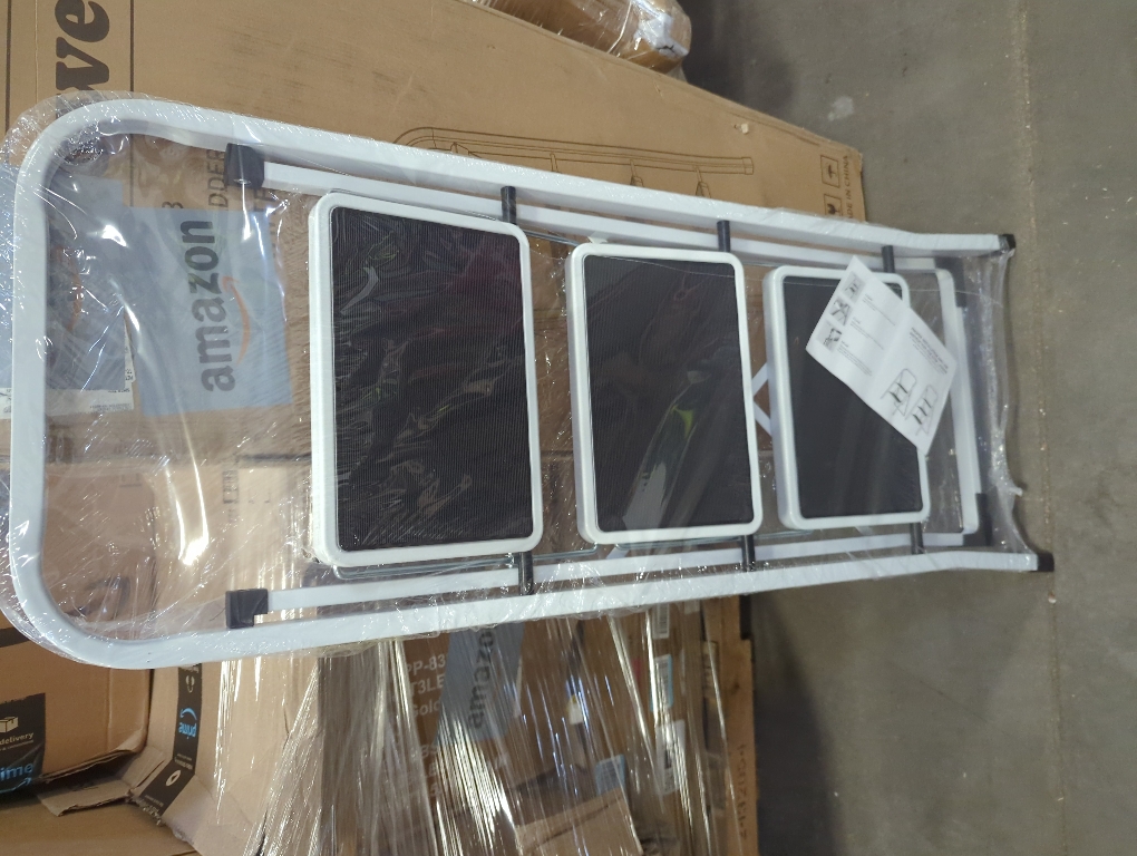 HBTower Step Ladder Folding Step Stool for Adults with Anti-Slip Pedal,330 lbs Capacity for Kitchen, Home,White