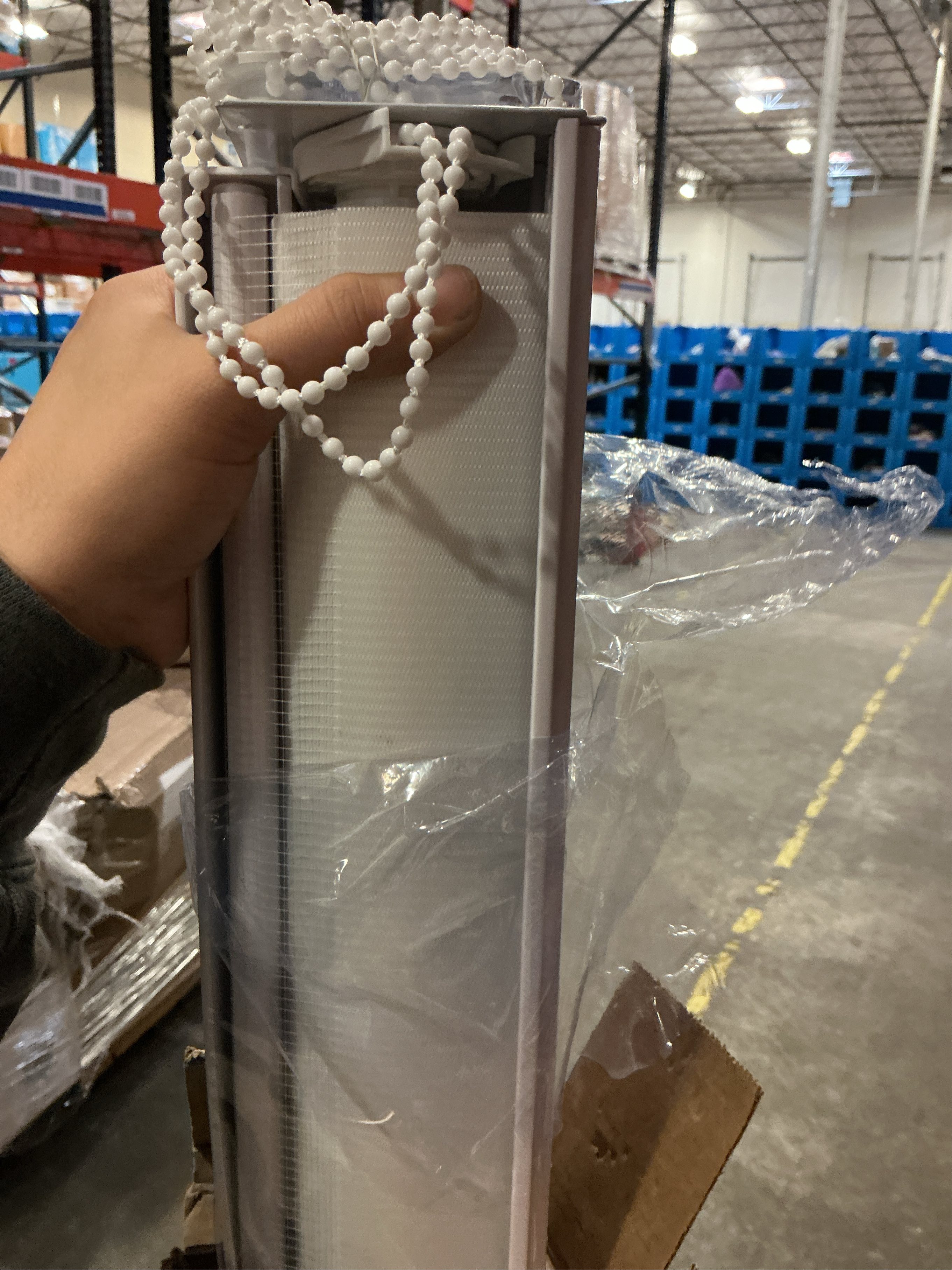 Zebra Blinds for Windows Dual Layer Light Filtering Privacy Free-Stop Sheer Shades Light Control for Indoor Windows Zebra Shades for Living Room(48 W X 72 H, White)