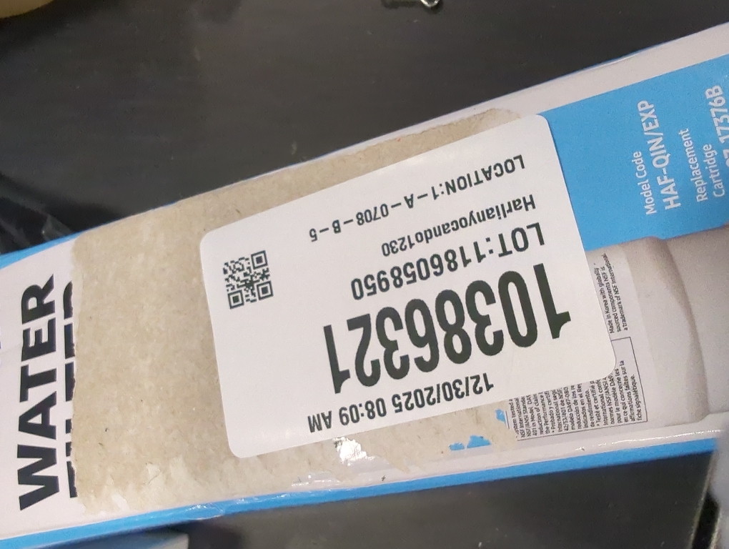 Samsung DA97-17376B Fridge Water Filter, Model HAF-QIN/EXP