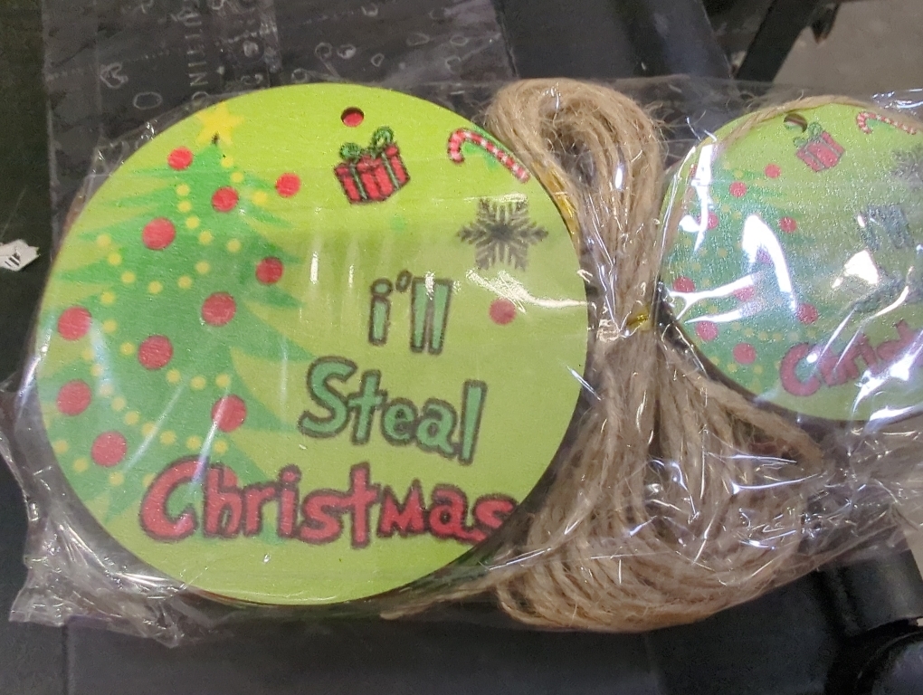 I'll steal Christmas hanging circles