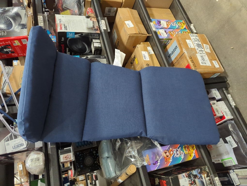 Arden Outdoor Adirondack or Rocking Chair Cushion, 20 x 17, Rain-Proof, Fade Resistant 20 x 17, Sapphire Blue Leala