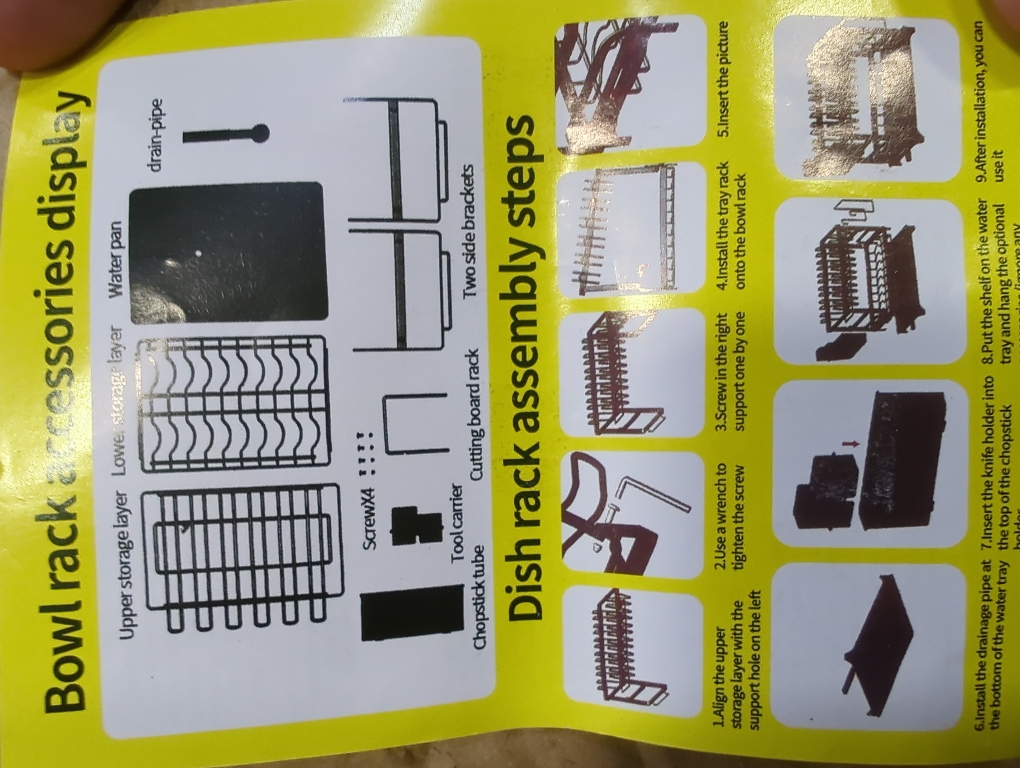 Bowl Rack Accessories White
