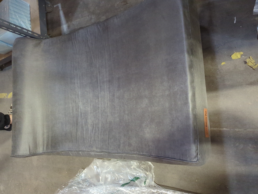 Orthopedic Dog Beds for Large Dogs, 7 Memory Foam Dog Beds with Waterproof Liner, Chew Proof Microsuede Cover, Removable and Washable, Nonskid Bottom L Grey