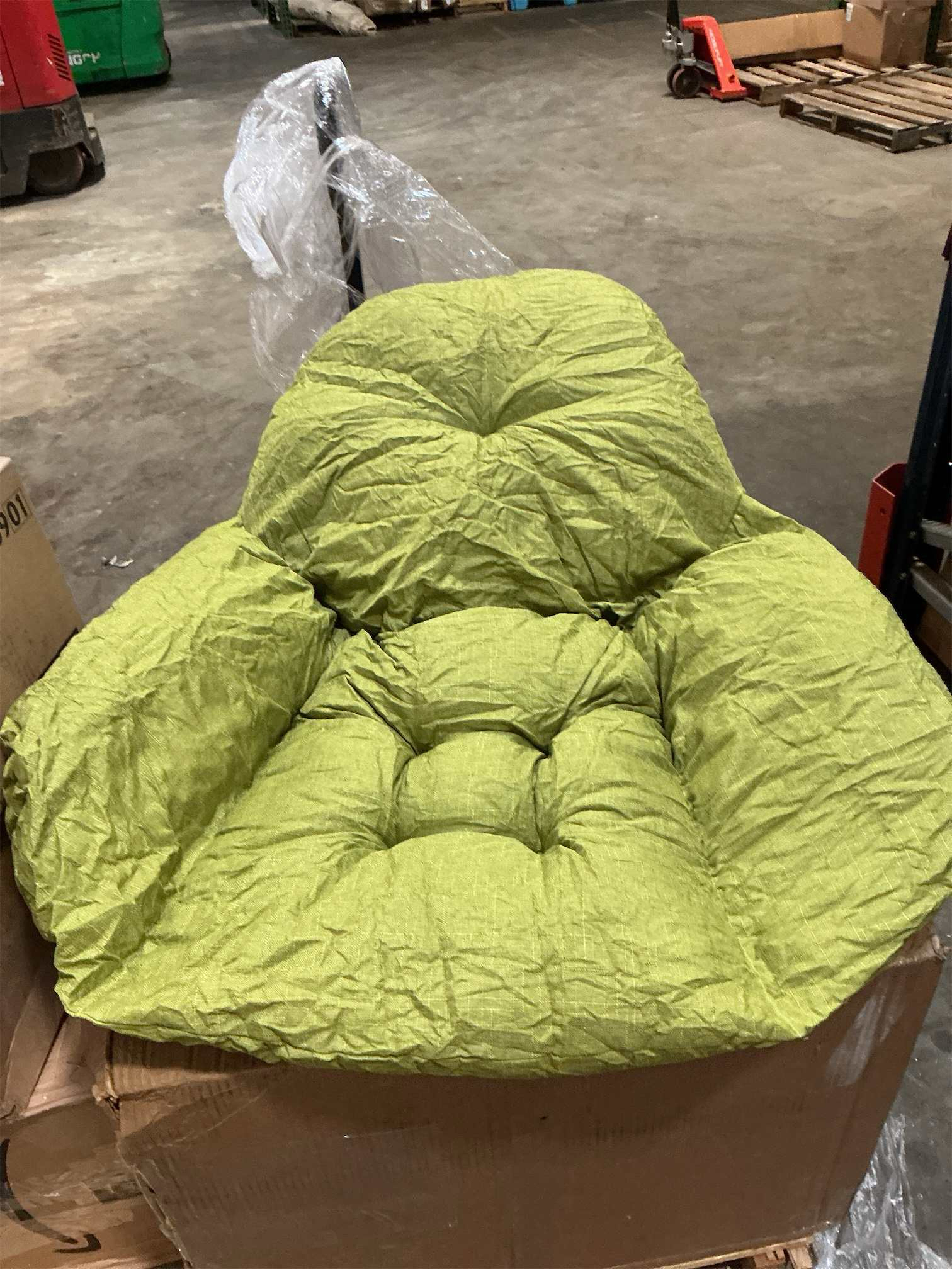 Swing Egg Hammock Chair Cushion Replacement for Bookstore, Library with Invisible Zipper Multifunctional Washable Removable, Green