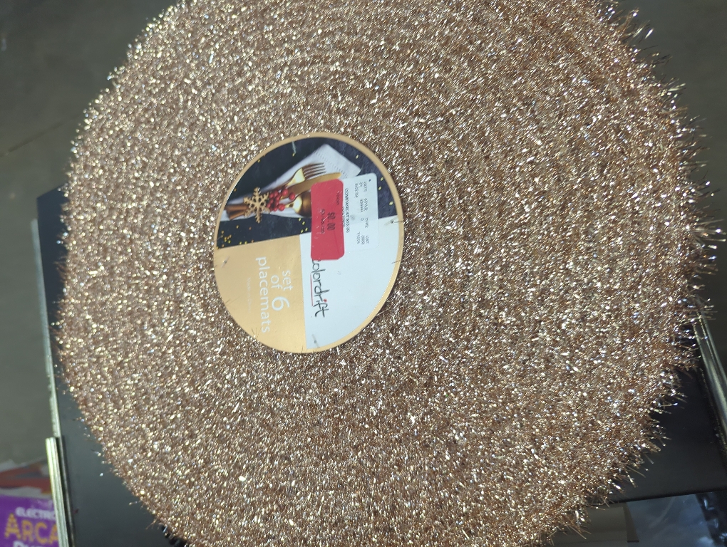 COLORDRIFT PLACEMATS 6 GOLD METALLIC