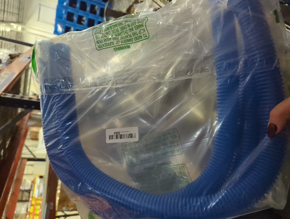 Above Ground Pool Pump Replacement Hose 1.25 Inch Accessory for Swimming Pools, 39 Inch Length Flexible PVC Spiral Winding Structure Leak Proof Lightweight(blue)