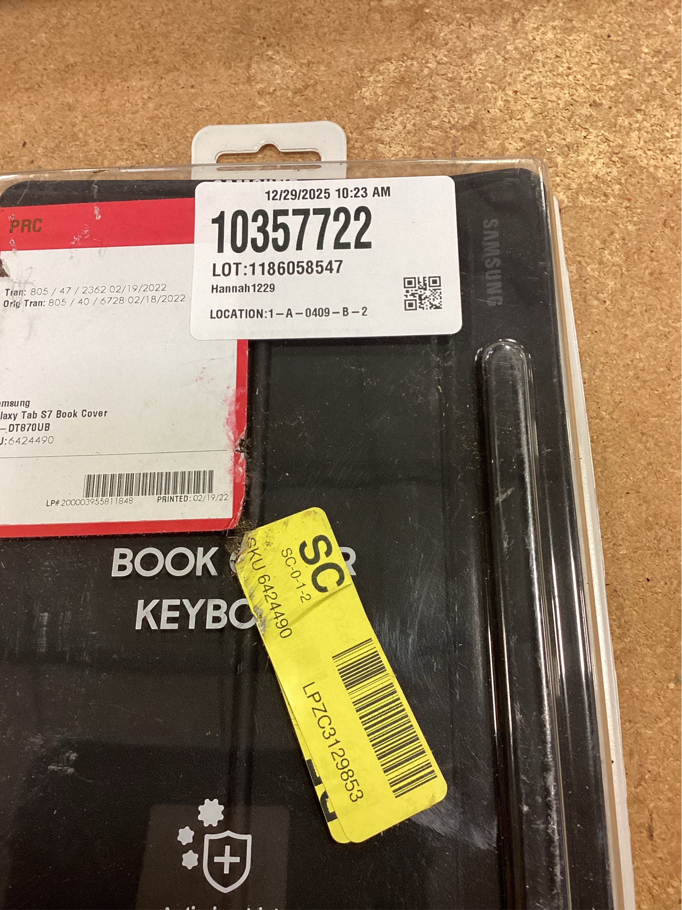 SAMSUNG Tab S7 Tablet Keyboard Cover