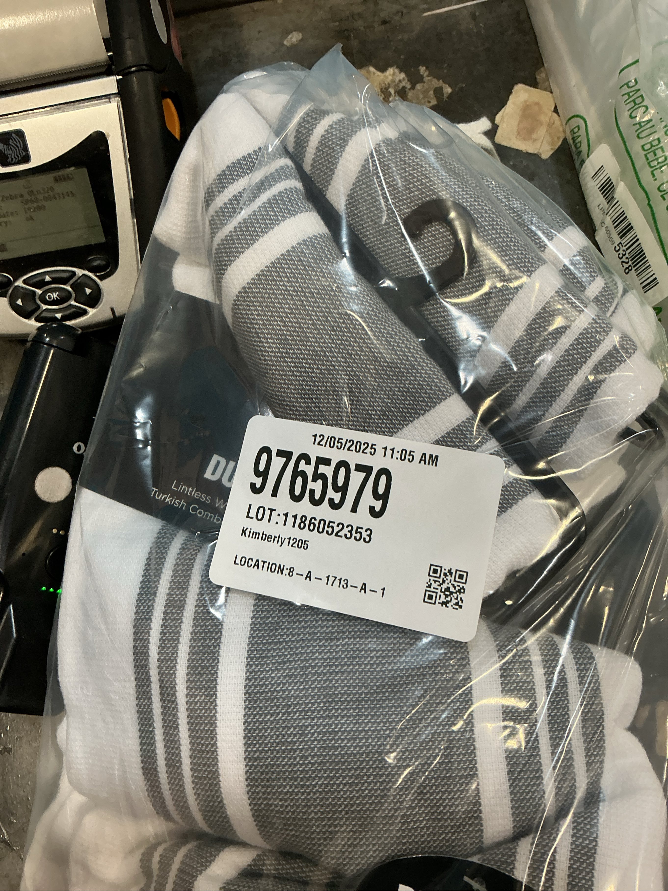 All-Clad Striped Dual Kitchen Towel in Black