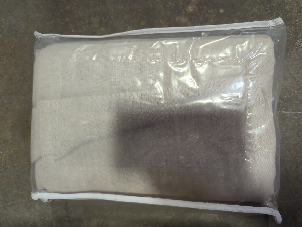 Large 2pc Beige Window Covers