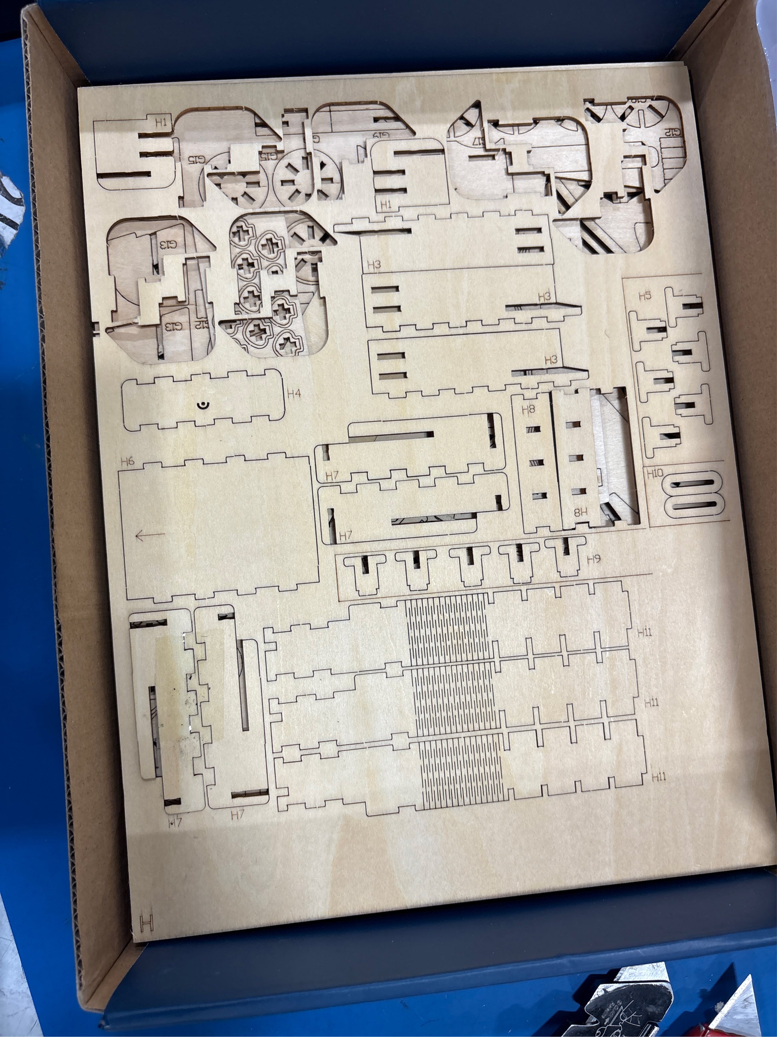 Wooden Puzzles for Adults, Wooden Sports Car Puzzle Model Car Building Kits Unique Gift for Kids, Friends (Sports Car)  (  maybe missing parts  but is look like everything is inside )