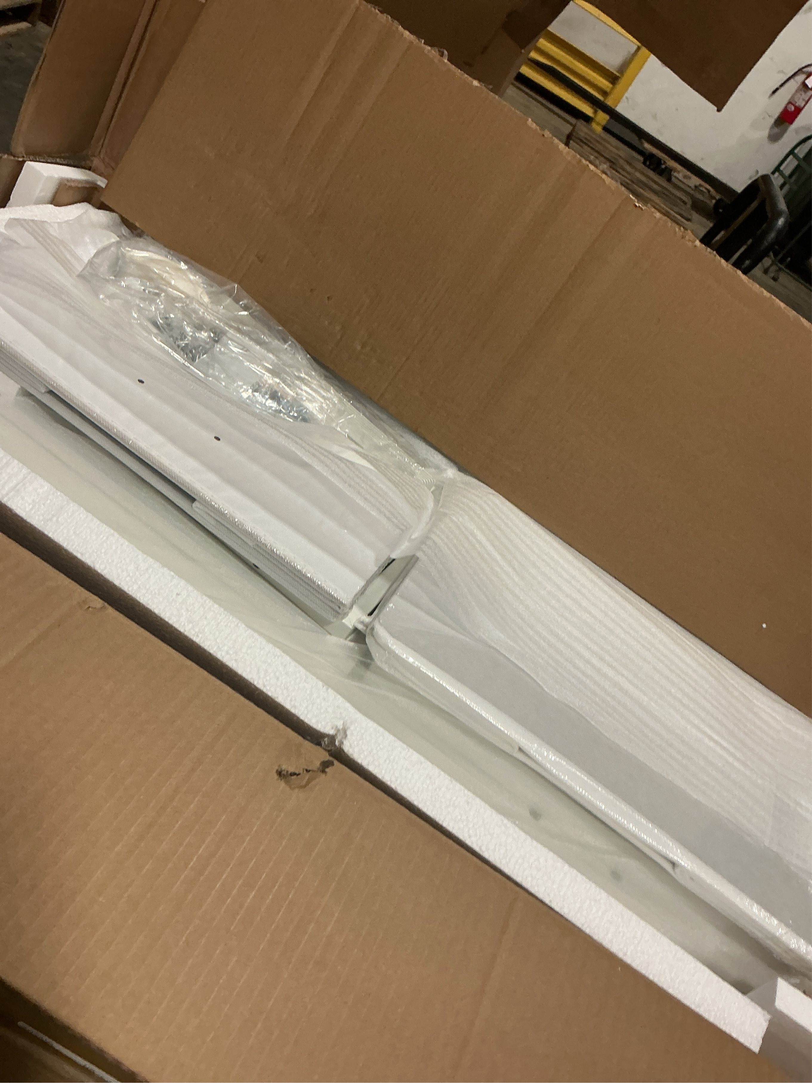 Furologee White Long 47 Console Sofa Table with 3 Drawers, Entryway Table with 3-Tier Storage Shelves, Display Shelf for Entry Way, Hallway, Couch, Living Room, Kitchen, Foyer