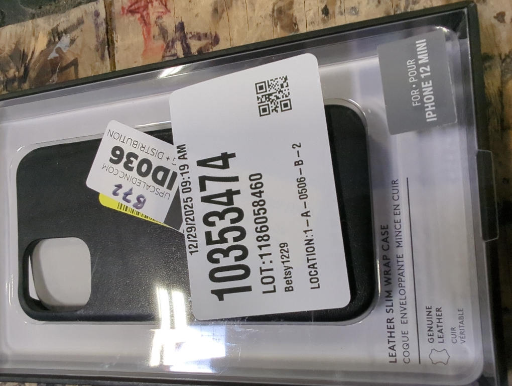 Coach Leather Slim Case for iPhone 12 mini Black