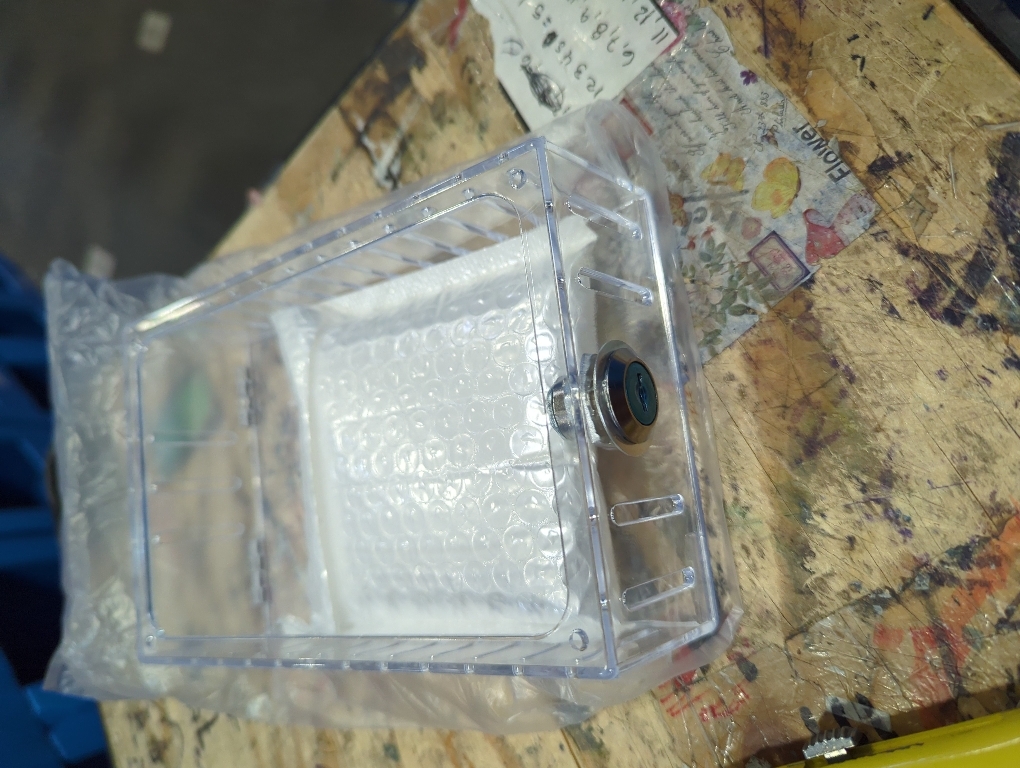 Clear Universal Thermostat Cover Guard With Combination Lock Box, Thermostat Guard For Residential, Hotel, Business, 9 x 8.5 x 2.5