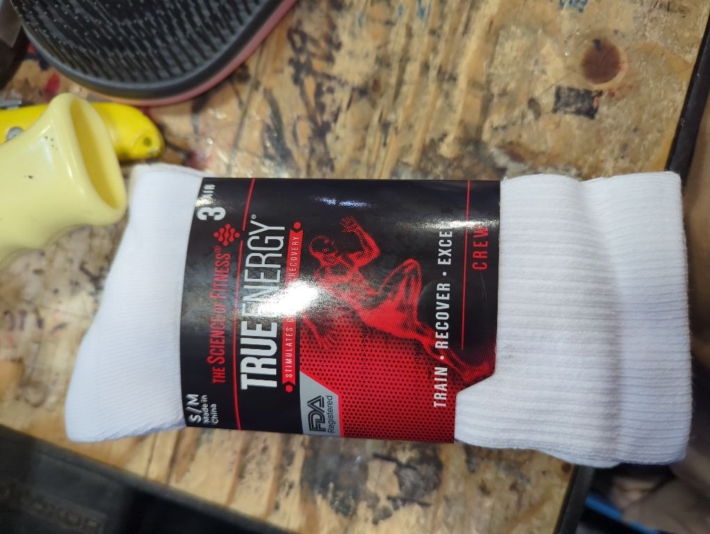 2 pack...True Religion Mens 3  Pairs Crew Socks for Men Premium Athletic Men's Socks, Shoe Size S/M