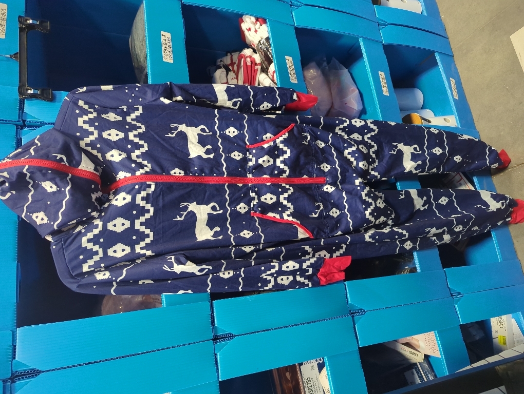 Size XL Sexy Christmas Pajamas for Women Hooded Onesie with Pockets Xmas Reindeer Print Sleepwear One Piece Jumpsuit