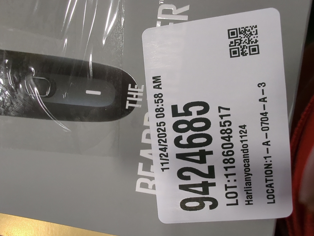 MANSCAPED® The Beard Hedger® Premium Men's Beard Trimmer, 20 Length Adjustable Blade Wheel, Stainless Steel T-Blade for Precision Facial Hair Trimming, Cordless Waterproof Wet/Dry Clipper