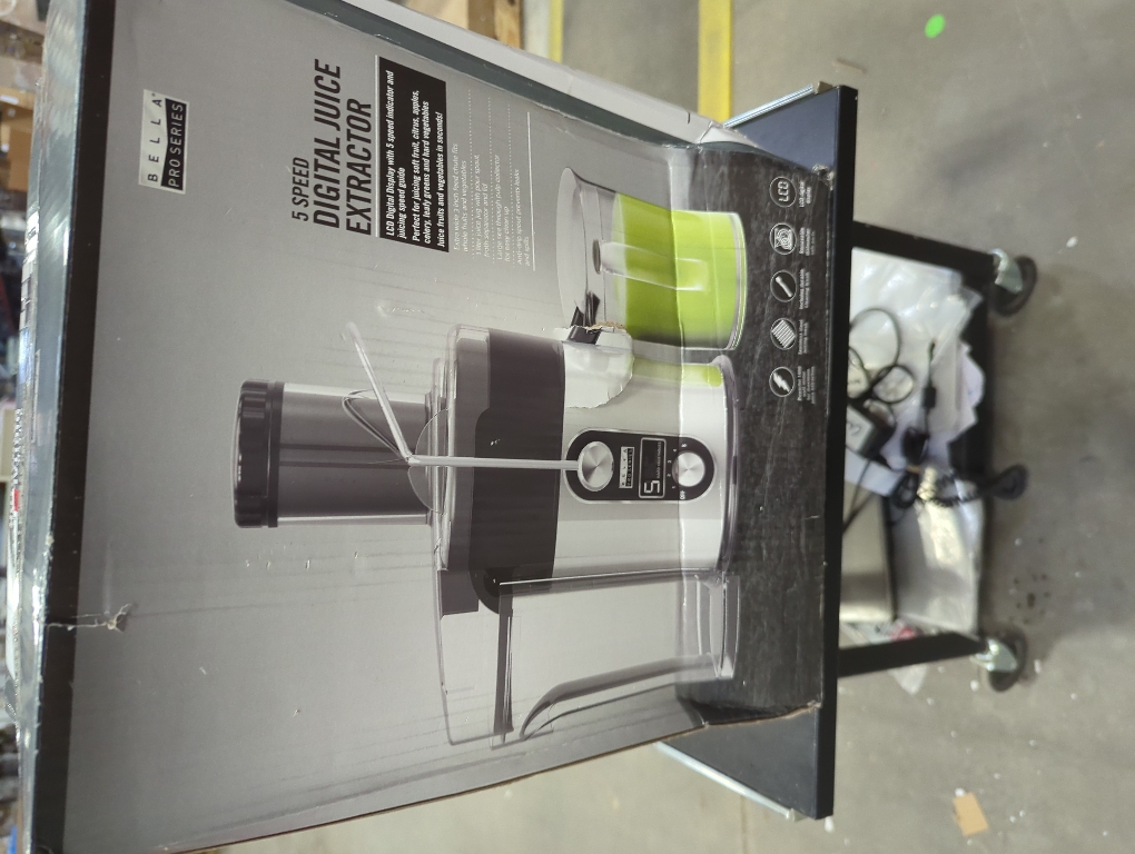 bella PRO - 5-Speed Centrifugal Digital Juice Extractor - Stainless Steel