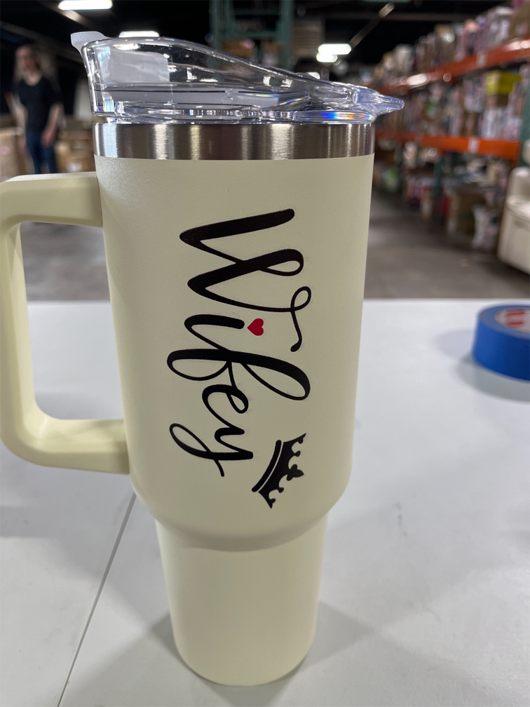 Wifey with crown 40 ounce tumbler