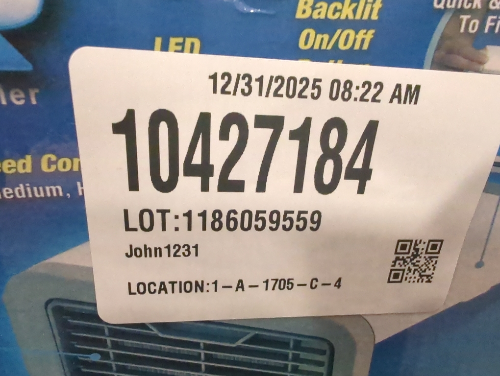 Arctic Air Evaporative Air Cooler by Ontel - Powerful, Quiet, Lightweight and Portable Space Cooler with Hydro-Chill Technology For Bedroom, Office, Living Room & More,Blue