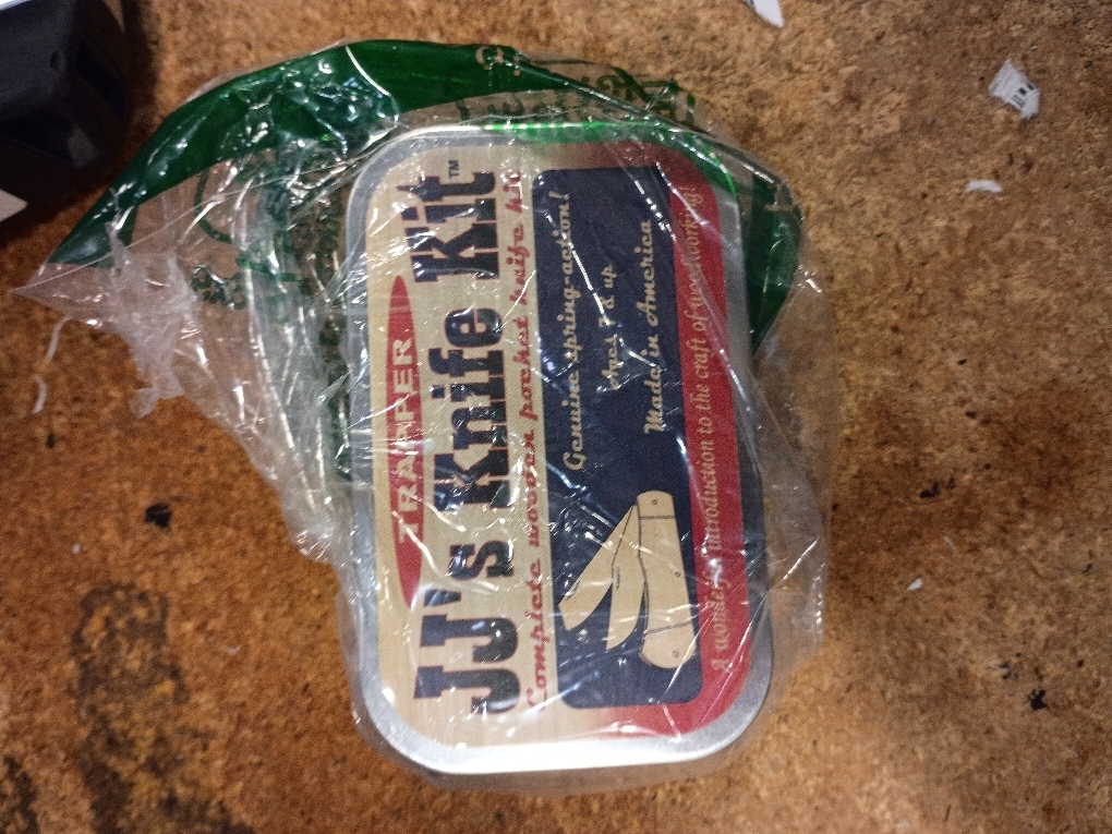 JJ’s Knife Kit Original Wooden Pocket Knife Making Kit | Perfect Beginner Knife Making Kit To Teach Knife Safety | Canoe Style Toy Knife | Ages Seven And Up | Made In The USA