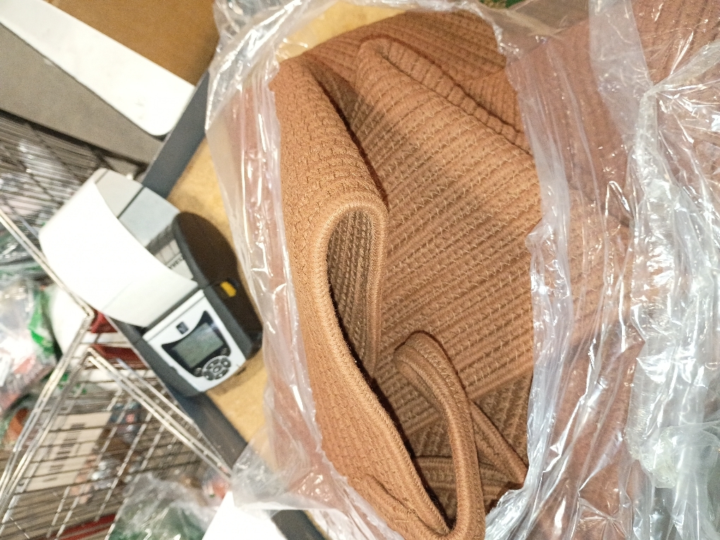 Large Woven Laundry Basket Hamper,60L Cotton Rope Storage Bin for Blankets,Toys and Clothes,Decorative Tall Nursery Hamper for Living Room,Baby Nursery,Bathroom and Bedroom,Golden Jute