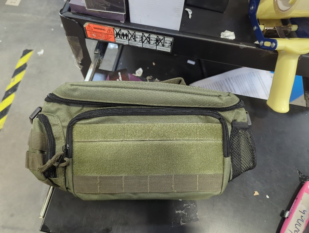 opux Tactical Lunch Box for Men, Olive Mens Insulated Lunch Bag for Adult, Leakproof Soft Lunch Cooler with MOLLE Mesh Side Pockets, Multicam Heavy Duty Lunchbox Pail for Work Women, Medium 10 Cans