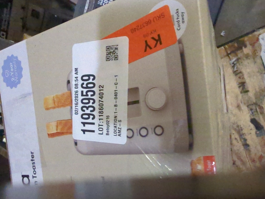 Bella 4-Slice Slim Toaster 35246 - Tan/Beige - No Size