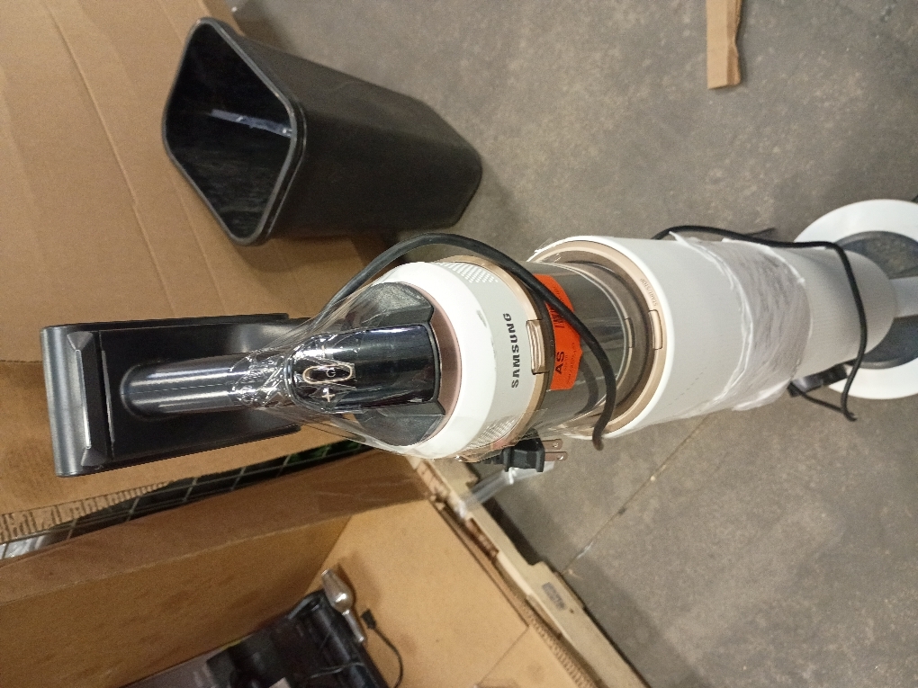 SAMSUNG BESPOKE Jet Cordless Stick Vacuum Cleaner w/ All In One Clean Station, Powerful Floor Cleaning for Carpet, Hardwood, Tile, Lightweight, 5-Layer Filter, VS20A95923W/AA, Misty White