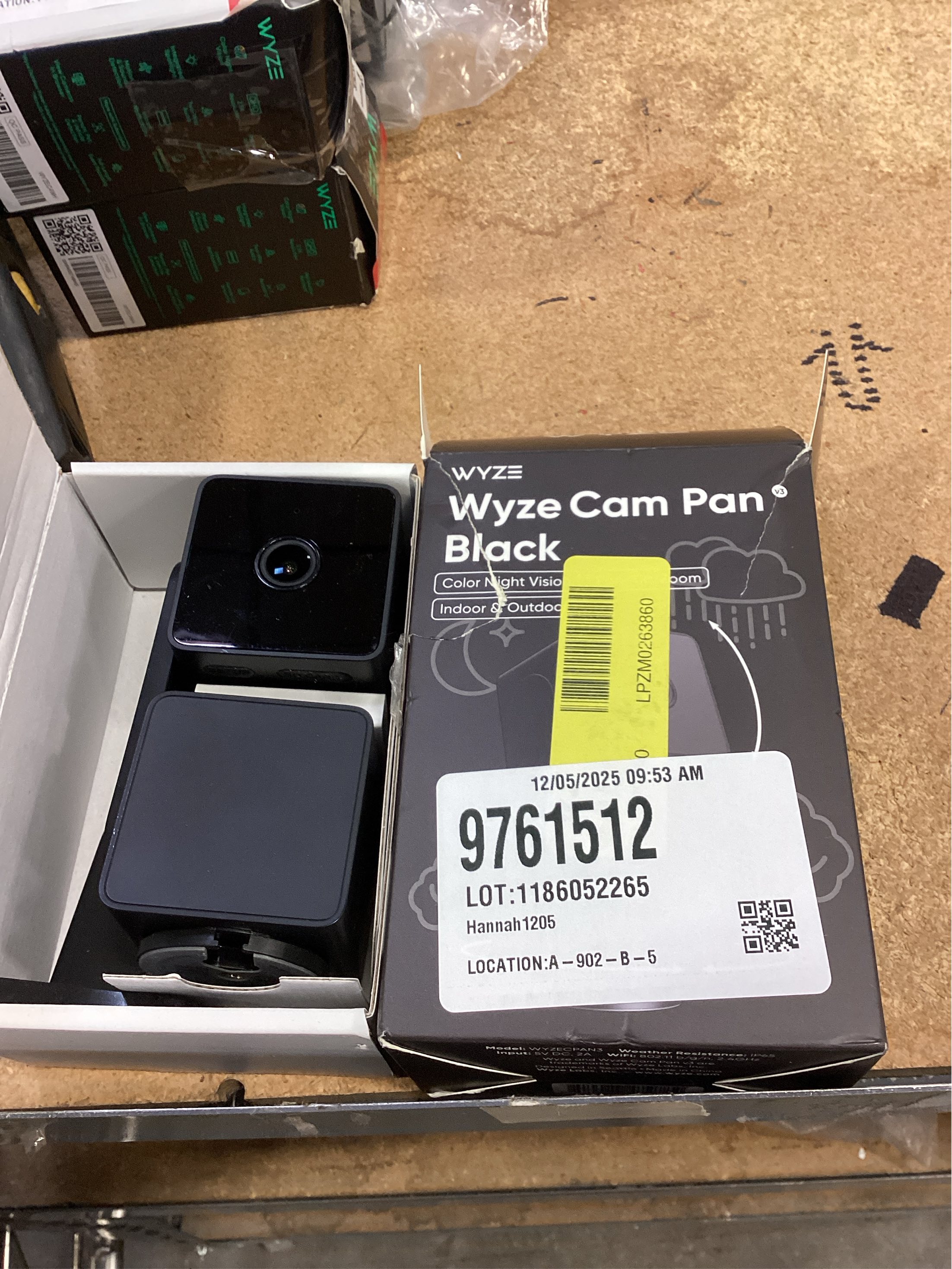 Pan V3 Wired Indoor/Outdoor 1080P HD Home Security Camera with Privacy Mode, Black