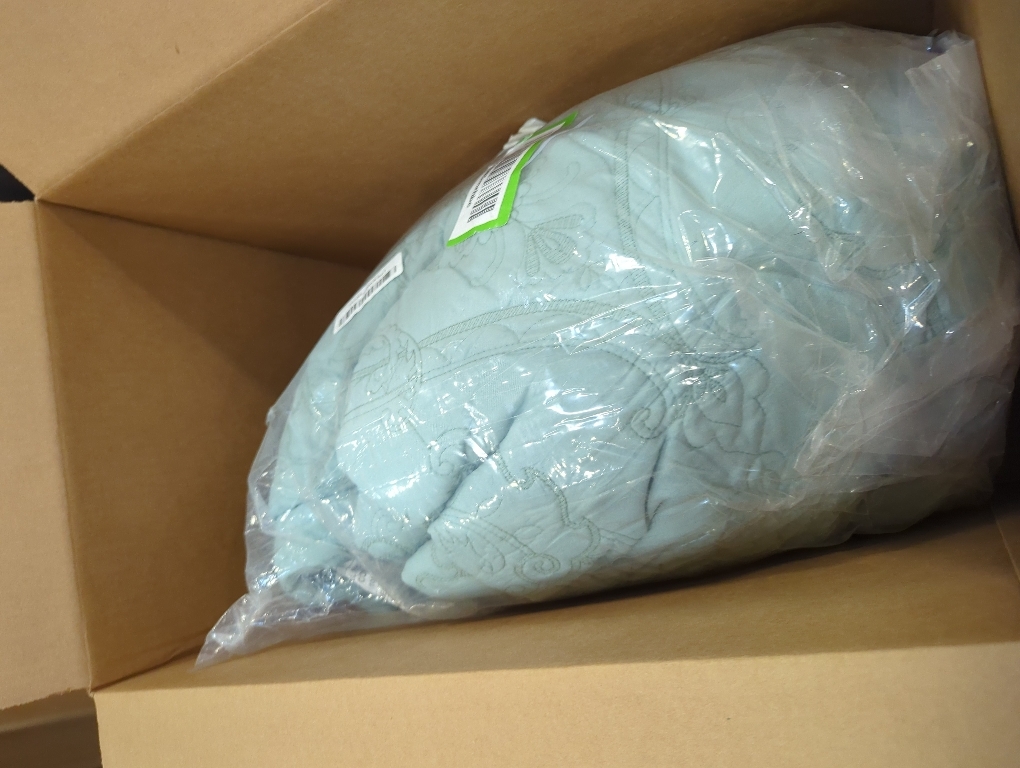 WDCOZY Coastal Beach Queen Size Quilt Bedding Sets, Seafoam Green Nautical Tropical Ocean Bedspread, Scallop Seashell Soft Coverlet, Lightweight Summer Thin Comforter for All Season