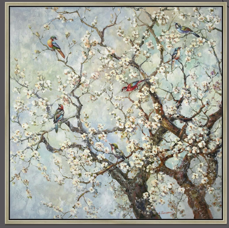 Perigold Barrington Fine Art Champaign Colored Frame