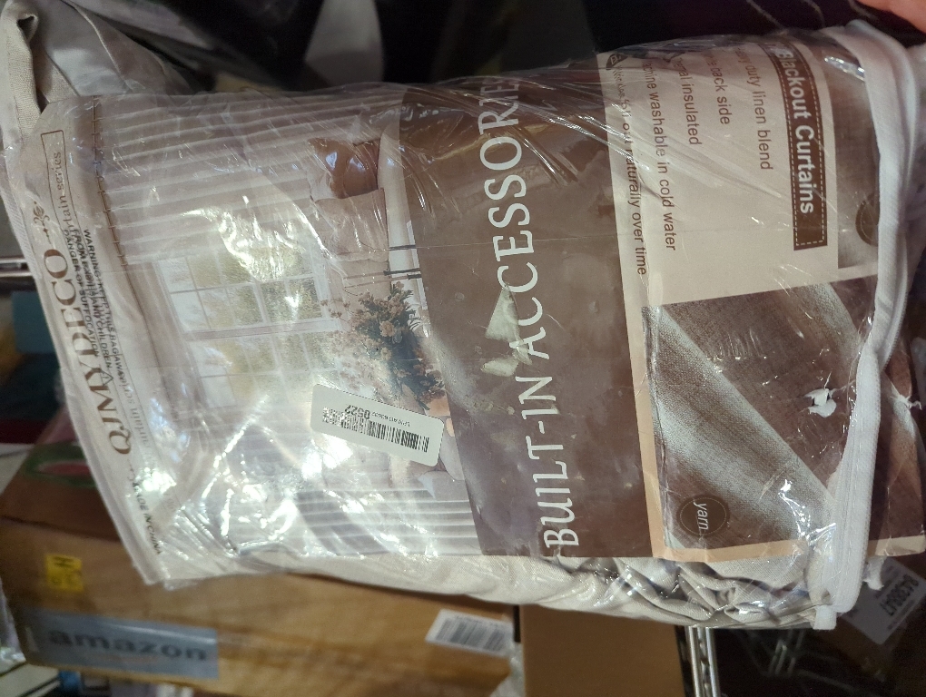 Lush Decor Farmhouse Stripe Yarn Dyed Eco-Friendly Recycled Cotton Window Curtain Panel Pair, 42 W x 95 L, Neutral - Classic Modern Rustic Charm - Eco Friendly Cotton Fabric