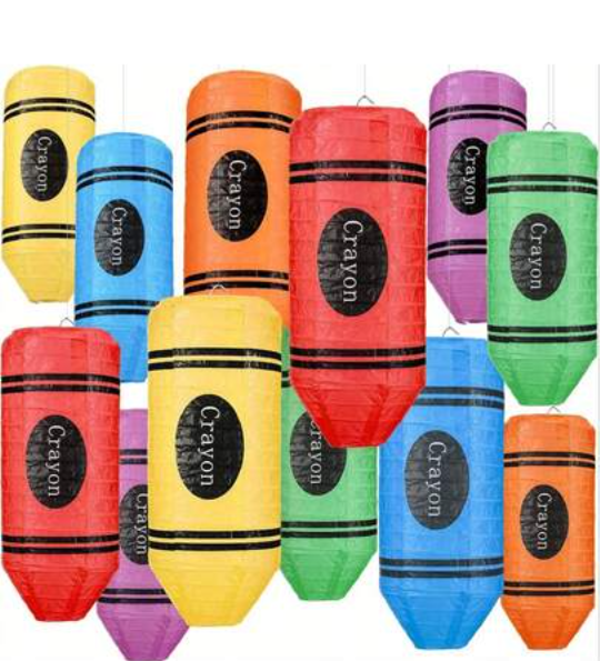 Retisee Pencil Hanging Paper Lantern for Classroom Decorations