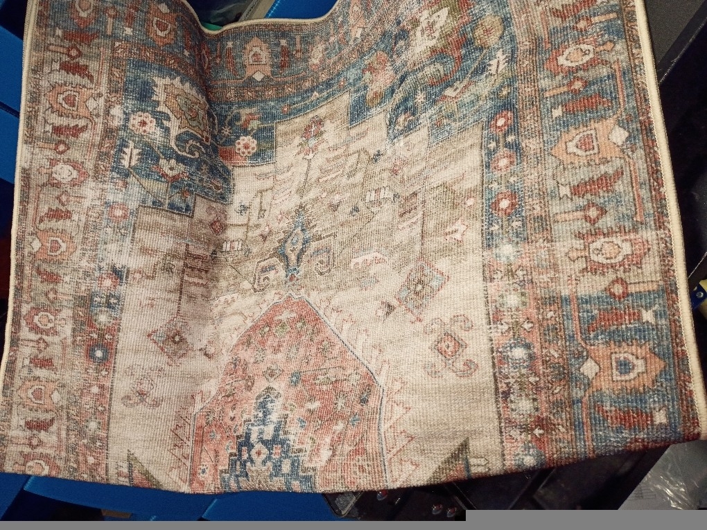 Collive Indoor Door Mat Retro Floor Mat, Non Slip Washable Doormat Large Size Quickly Absorb Welcome Mats Low-Pile Front Door Rug Inside Entryway Carpet for Entrance - 36 x 59