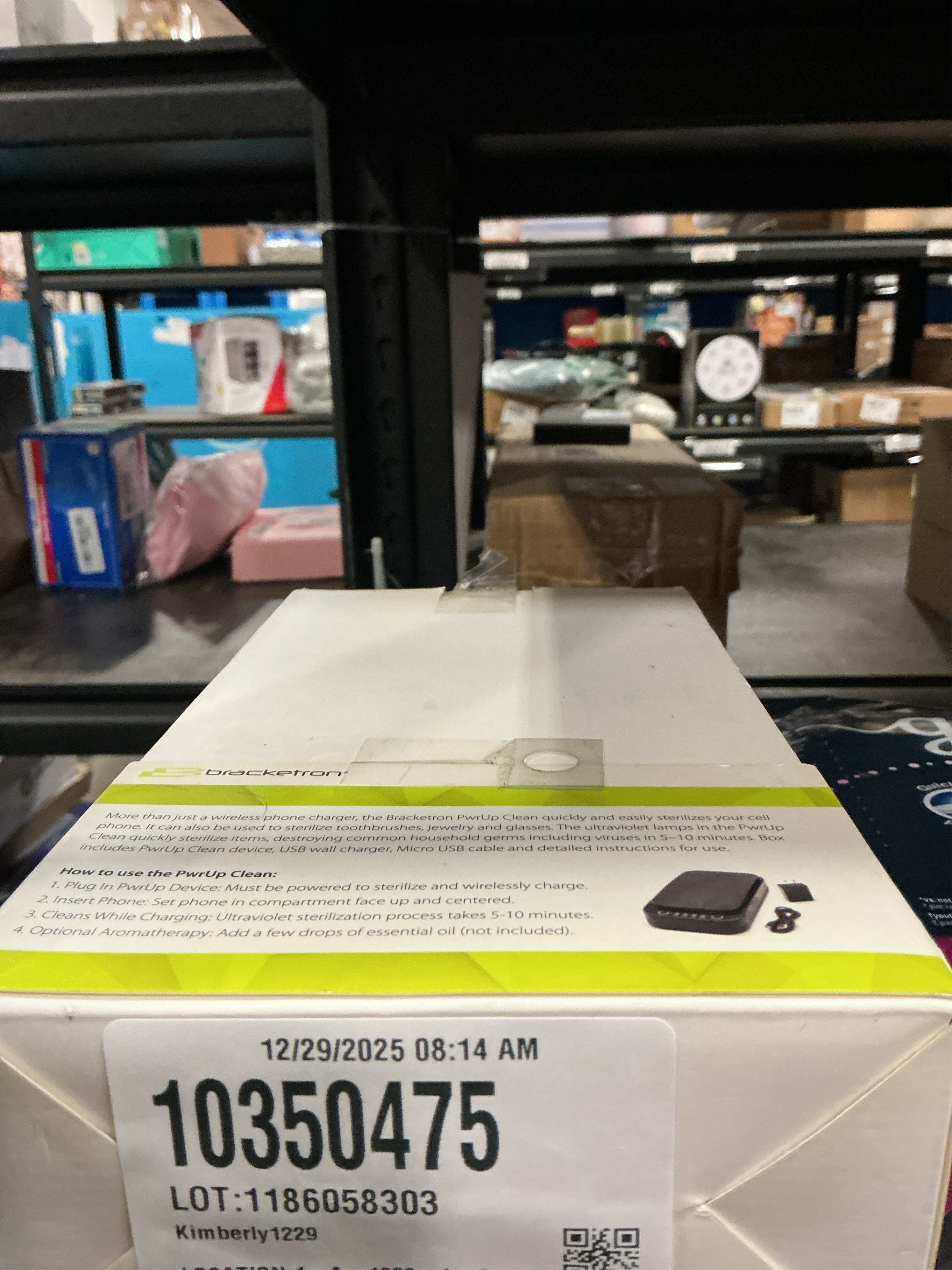 Bracketron Power Up Clean Up Wireless Phone Charger and Sanitizer