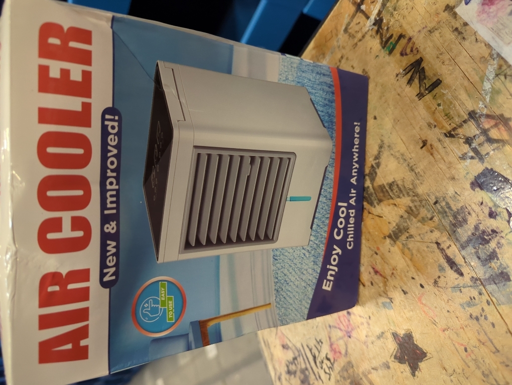 Portable Air Conditioners, Evaporative Air Cooler with 3 Wind Speeds 3 Timers Touch Screen Small Desktop Cooling Fan, Personal Mini Air Cooler for Home Room Camping Car Office