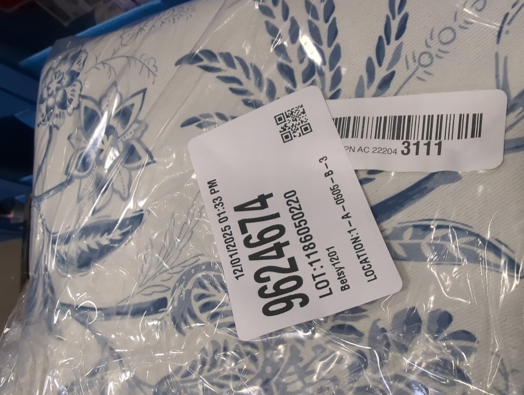 jinchan Pinch Pleated Curtains Blackout Floral Curtains for Bedroom Printed Flower Black Out Drapes, 96 Inches Long Curtain, Back Tab Blue Window Curtain Drapes with Hooks Set 2 Panels