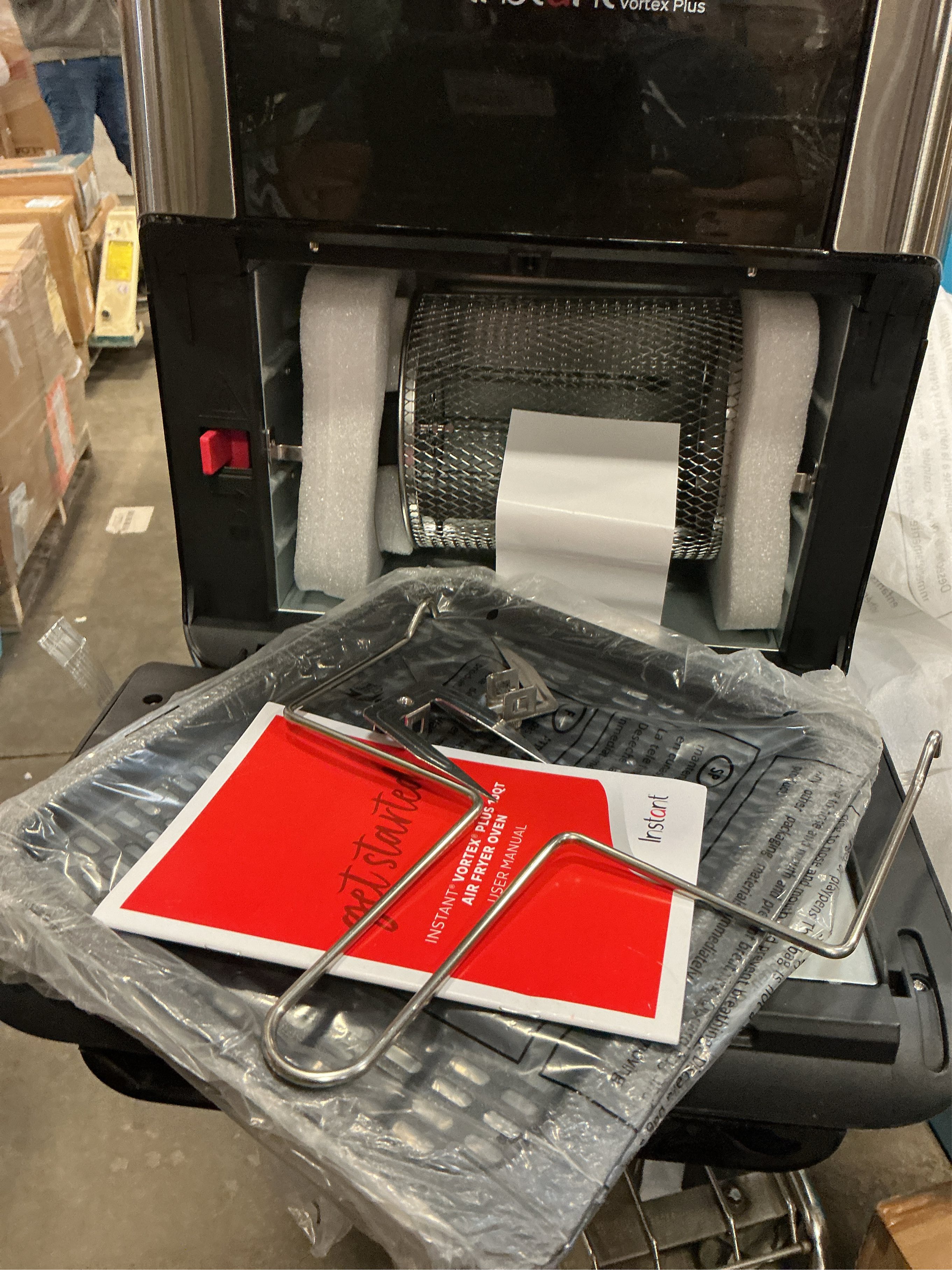 Instant Vortex Plus Black/Silver 10 qt Programmable Digital Air Fryer Oven