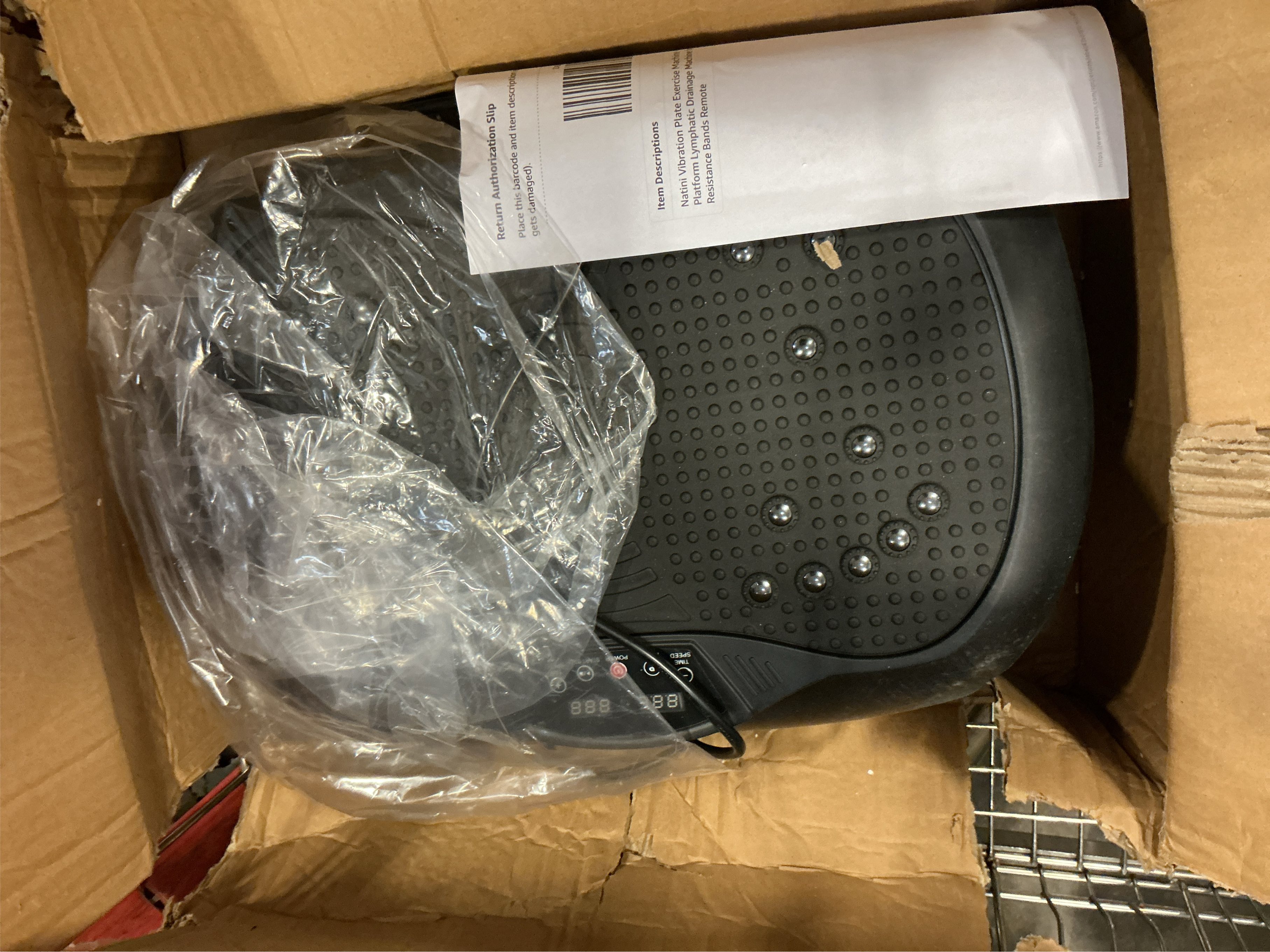 Vibration Plate Exercise Machine - Whole Body Workout Vibration Platform Lymphatic Drainage Machine for Weight Loss Home Fitness with Resistance Bands Remote