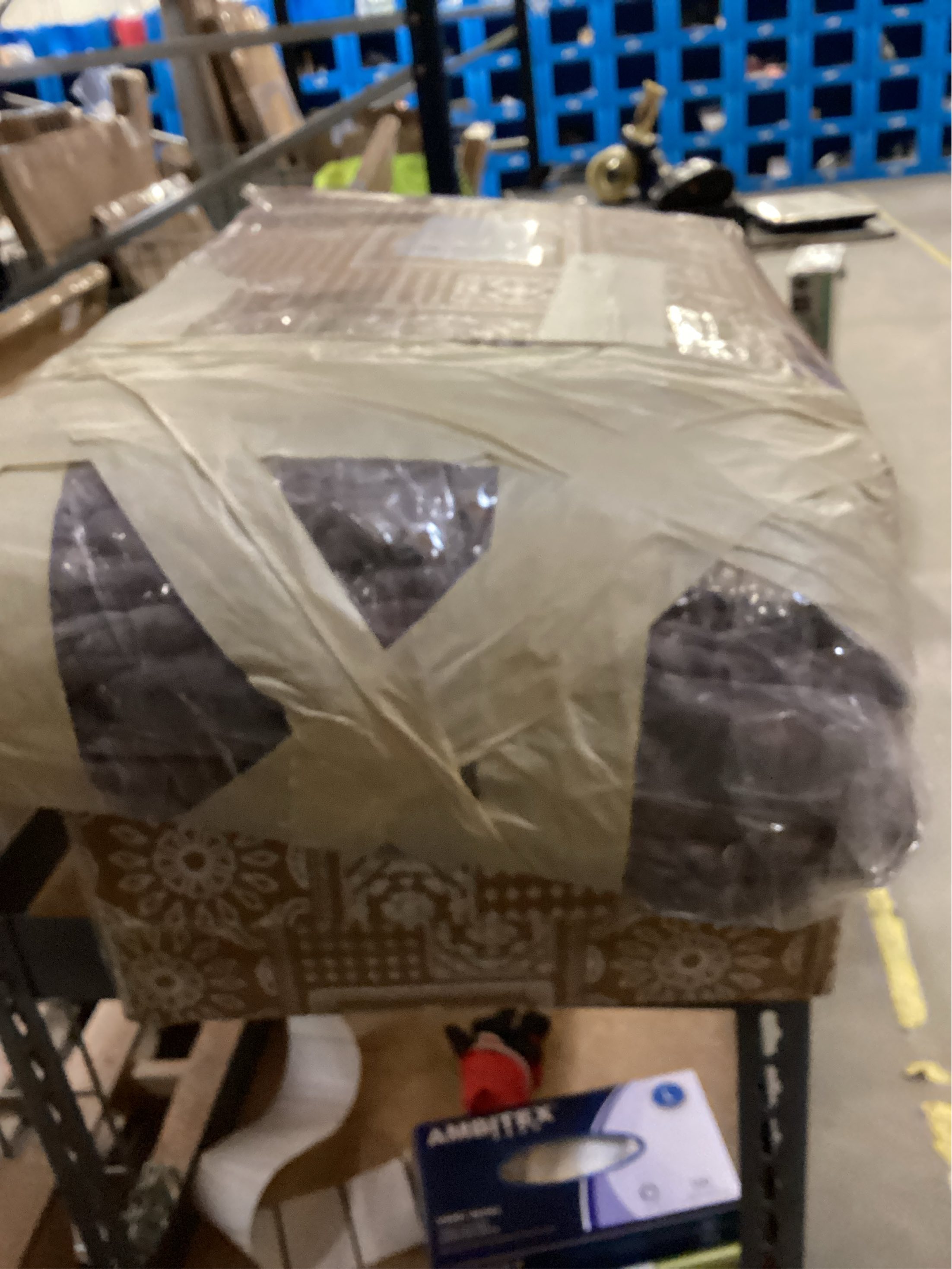 palassio Dark Grey 100% Cotton Quilt Queen Size Bedding Sets with 2 Pillow Shams, Textured Lightweight Soft Bedspread Shabby Chic Coverlet, Quilted Comforter Bed Cover for All Season, 3 Pieces